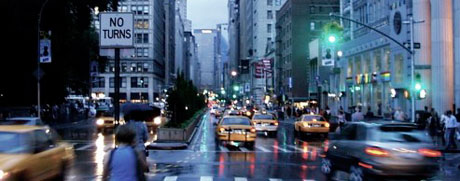 Straßenkreuzung in New York